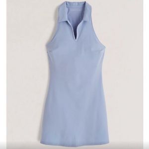 Abercrombie & Fitch Light Blue Traveler Mini Dress with Collar